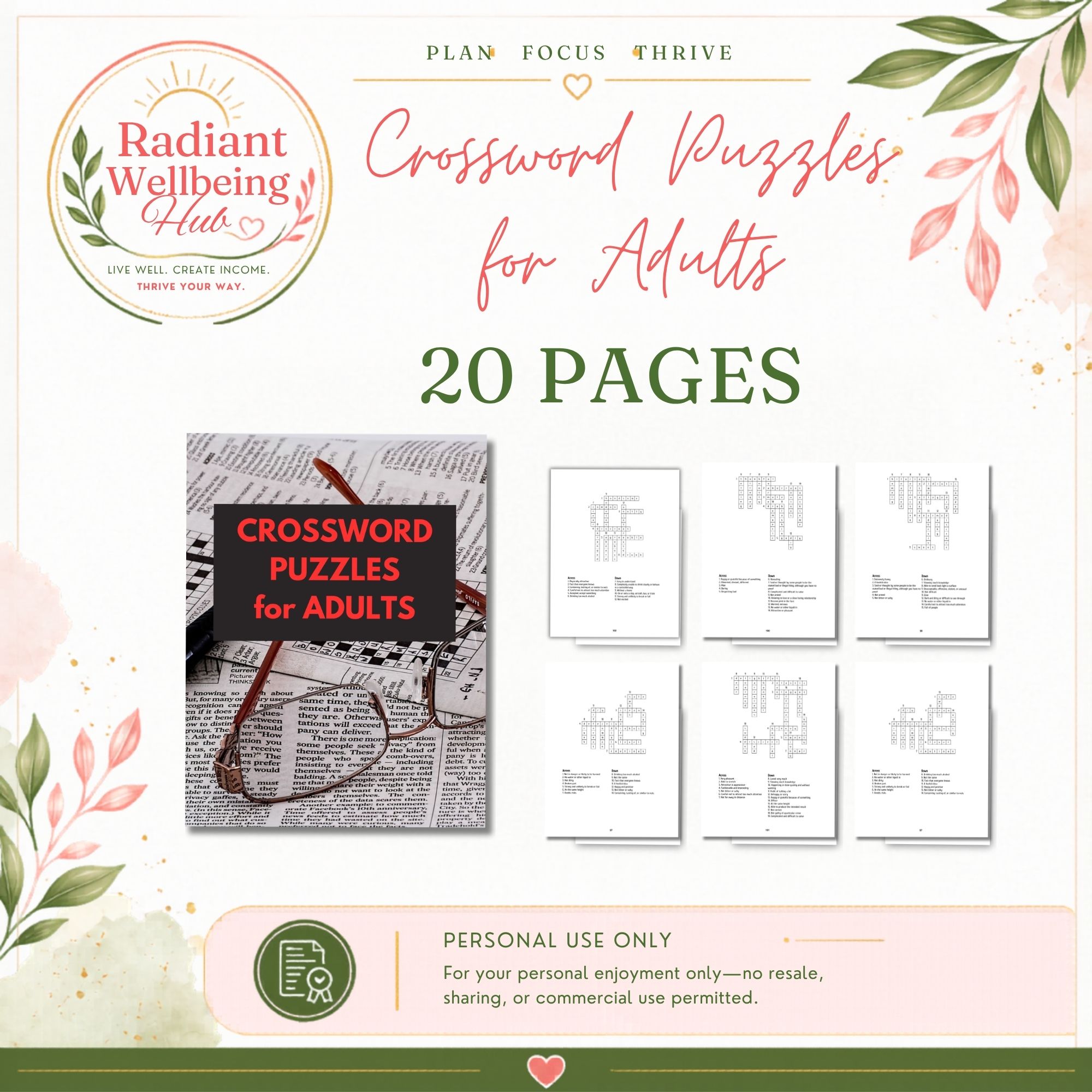Crossword Puzzles for Adults