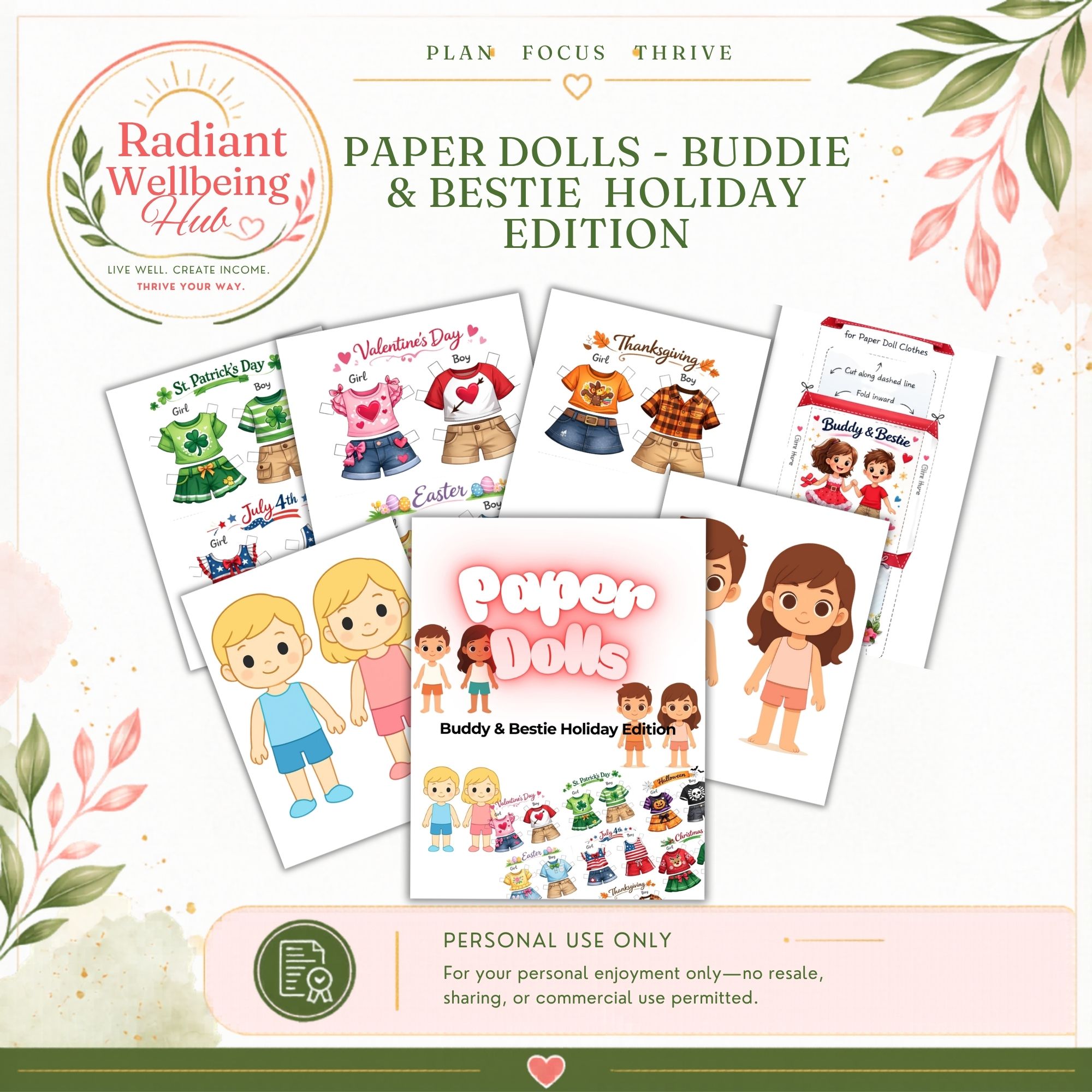 Paper Dolls - Buddy & Bestie Holiday Edition