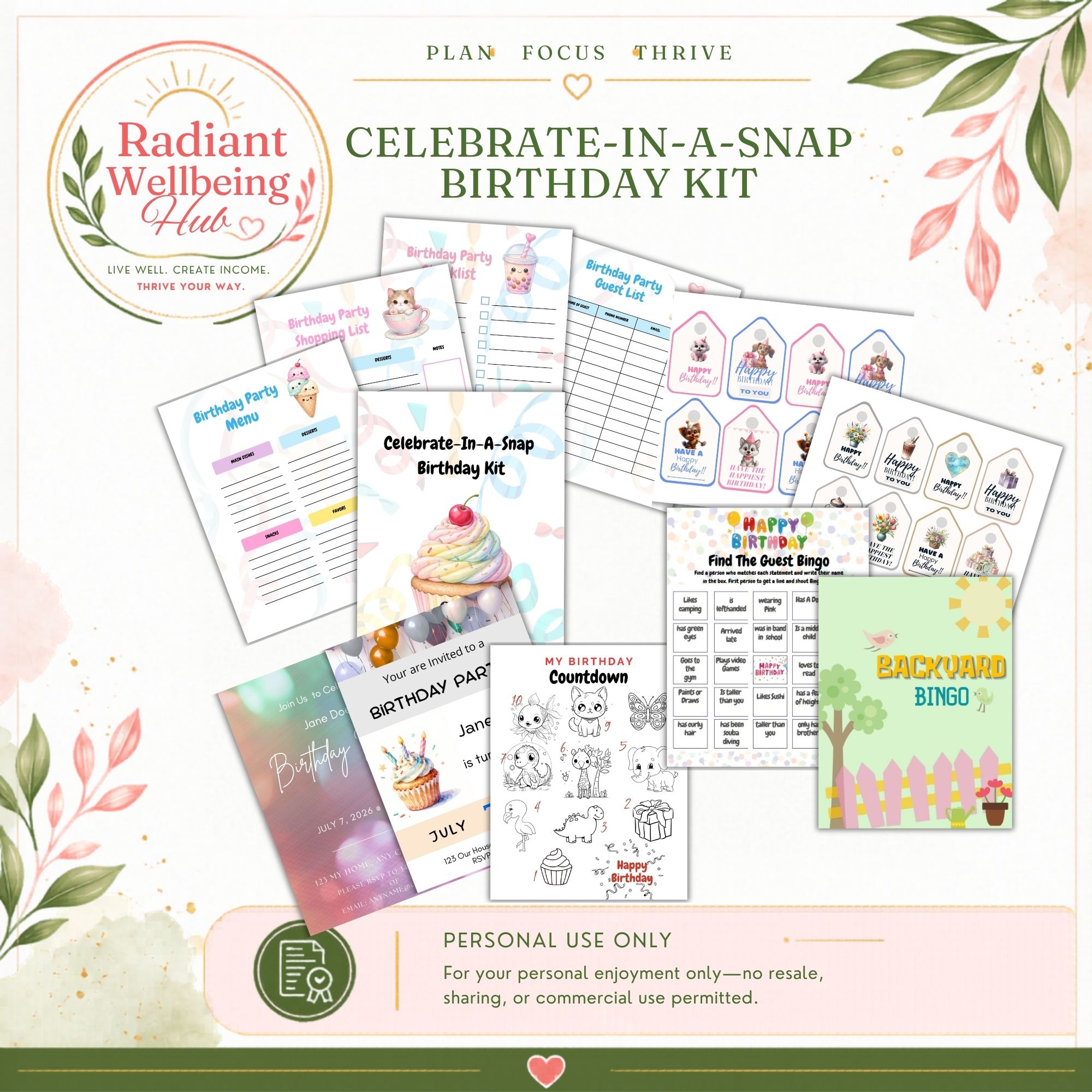 Celebrate-In-A-Snap Birthday Kit