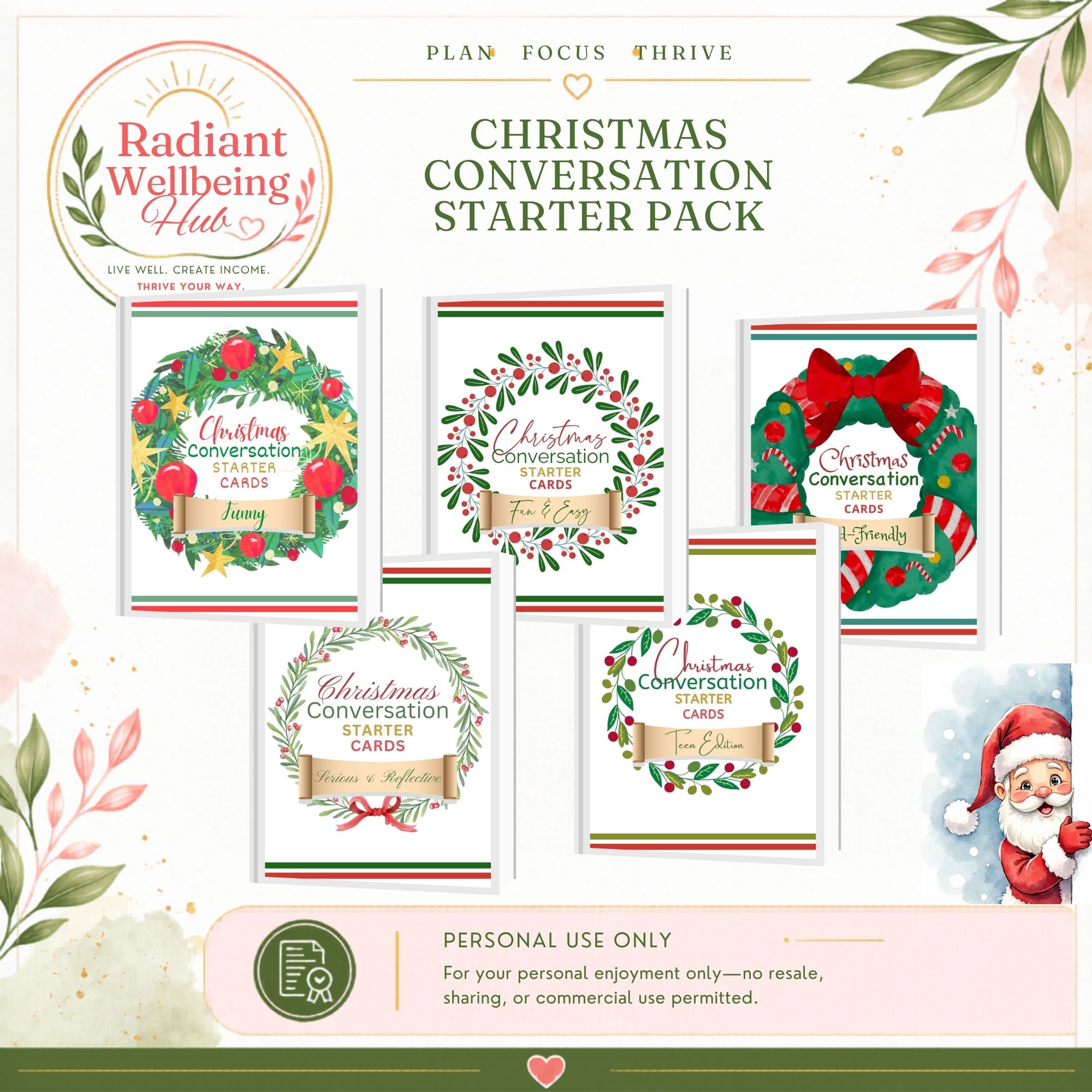 Christmas Conversation Starters (5 Variations)