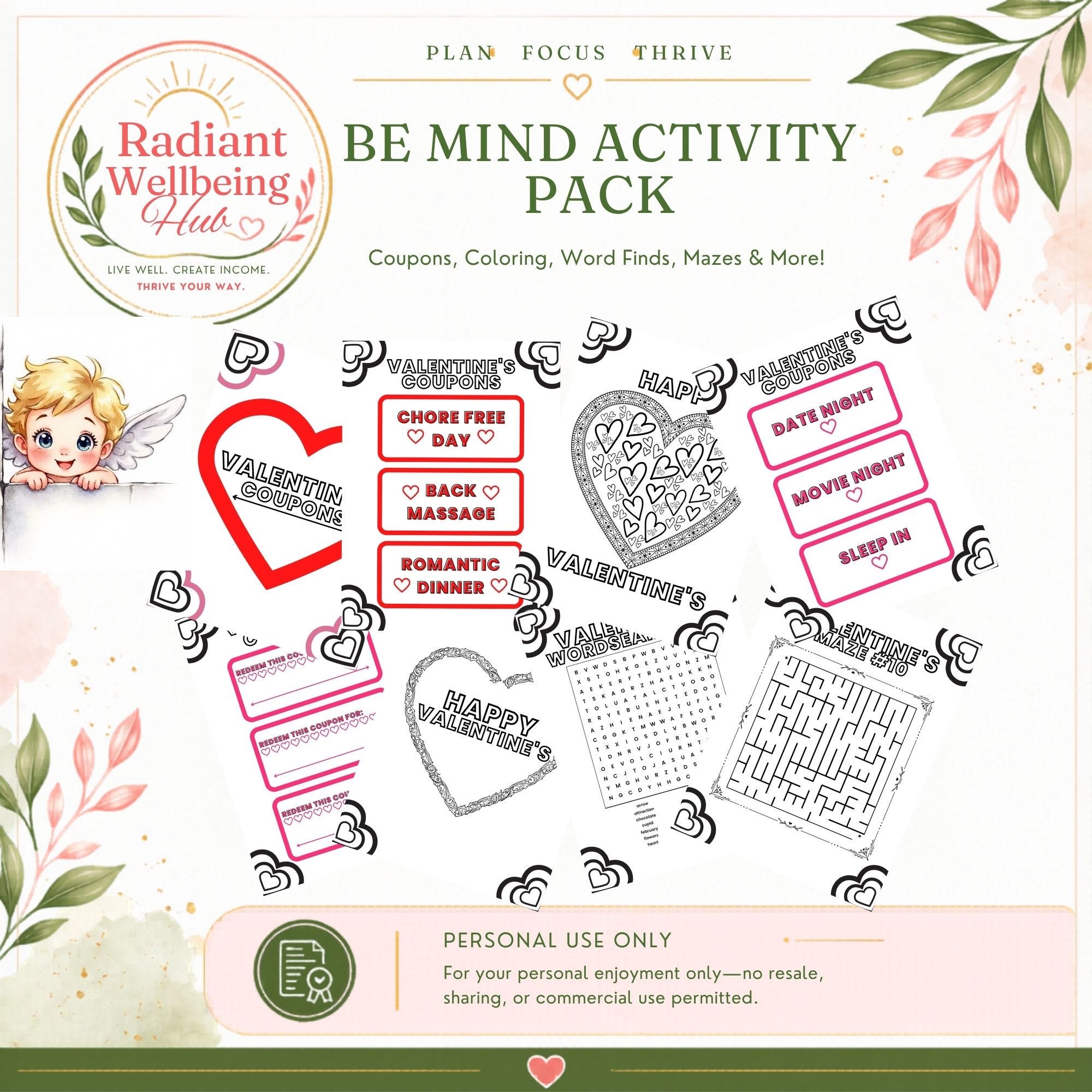 Be Mine Activity Pack