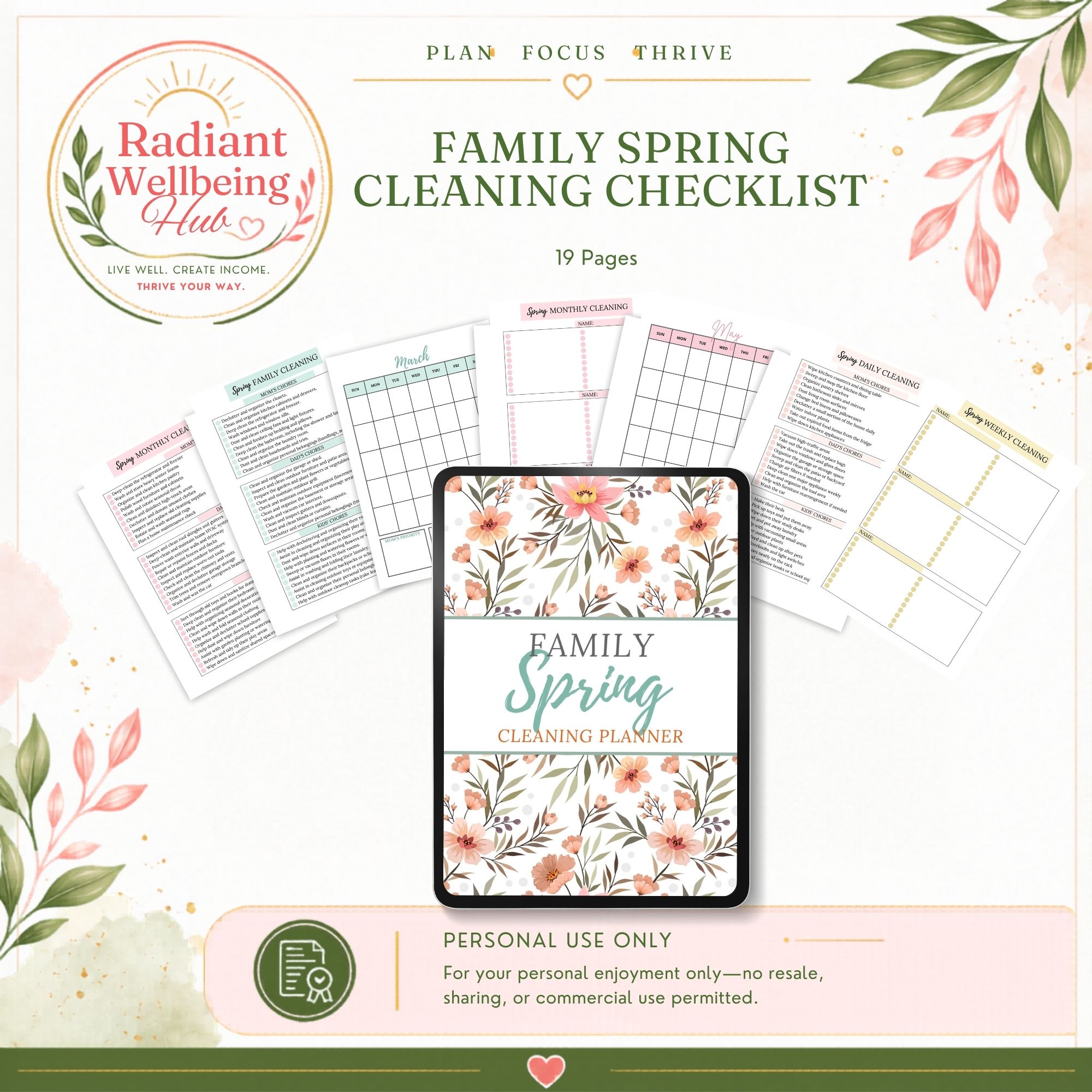 Family Spring Cleaning Checklist