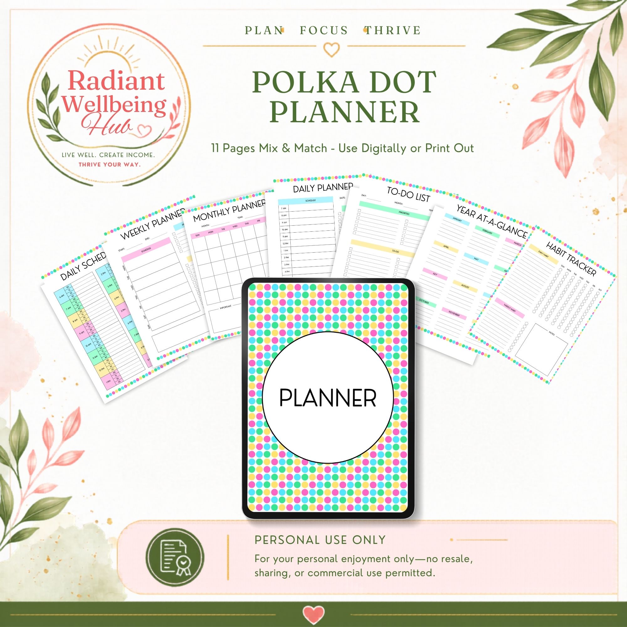 Polka Dot Planner