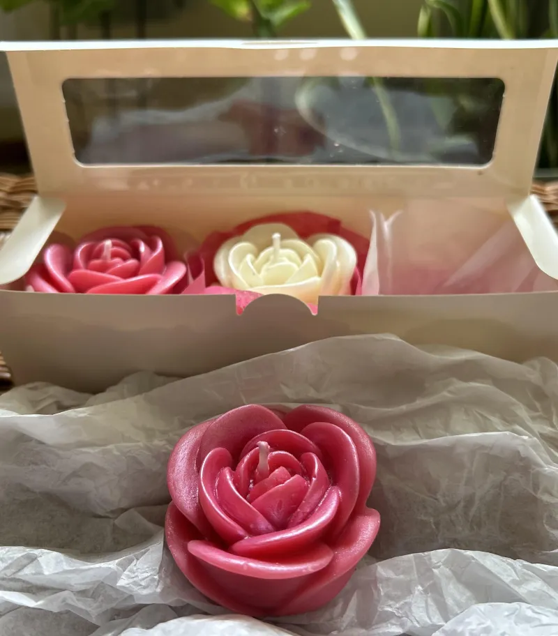 Rose Box Candles