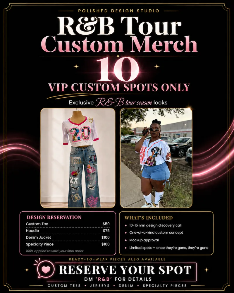 R&B Tour Merch Design Reservation