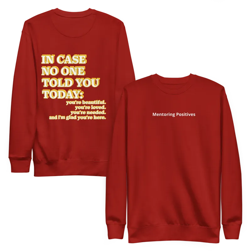Unisex Positive Affirmations Crew Neck Sweatshirt
