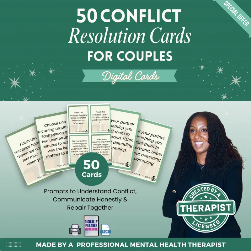 50 Conflict Resolution for Couples FlashCards