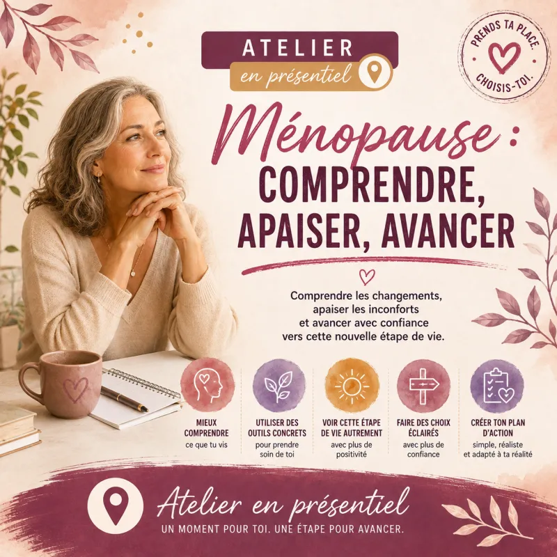 Atelier Ménopause : comprendre, apaiser, avancer - présentiel