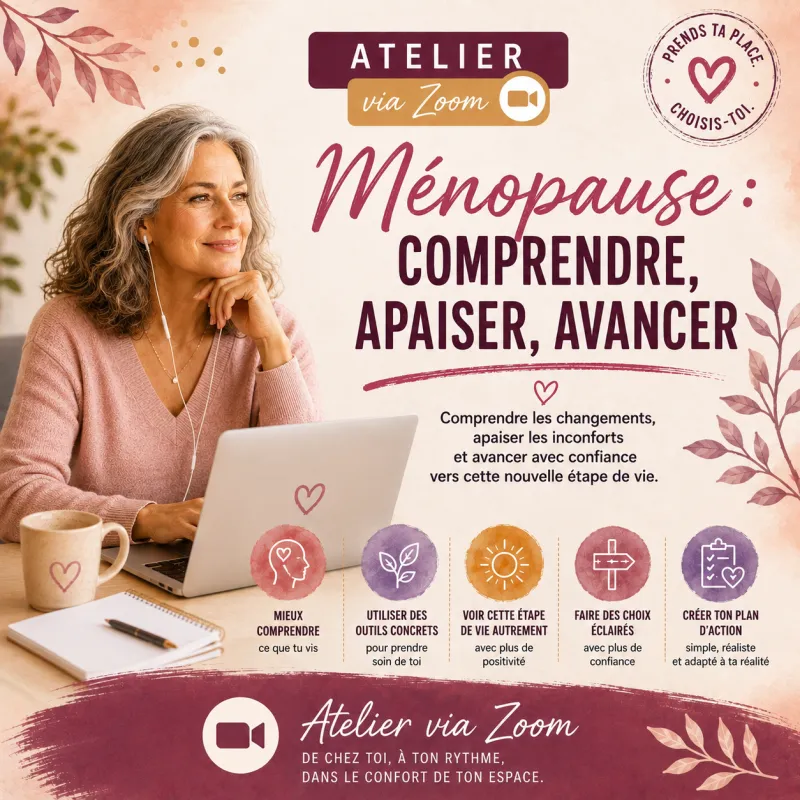 Atelier Ménopause : comprendre, apaiser, avancer - Zoom