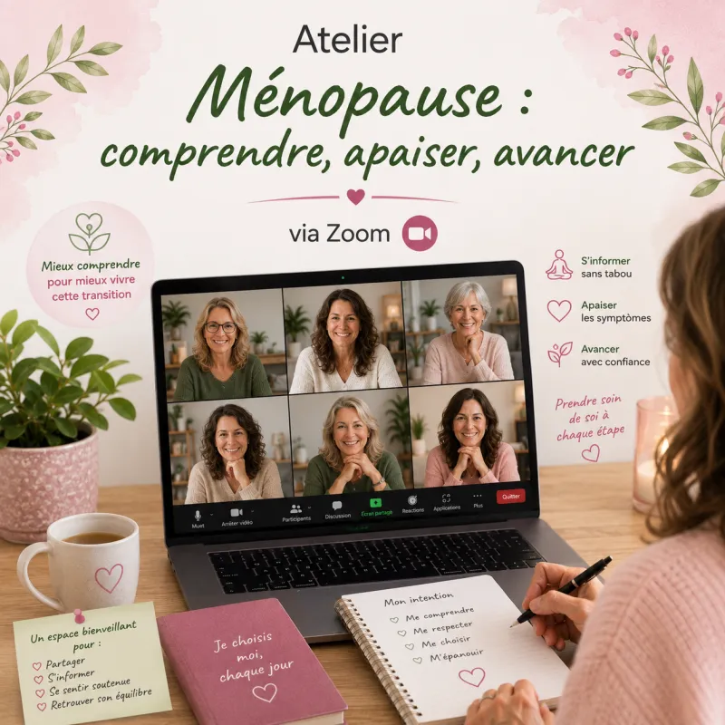 Atelier Ménopause : comprendre, apaiser, avancer - Zoom