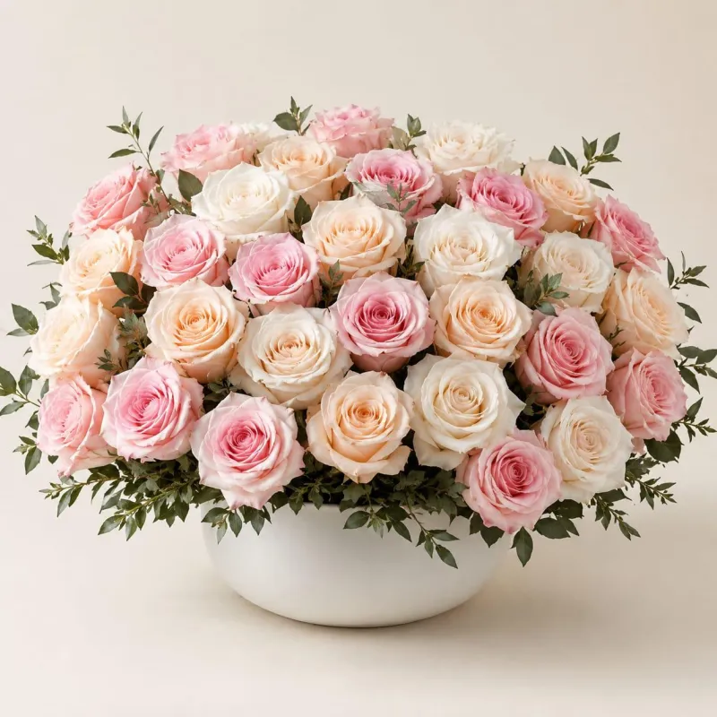 TEST – Luxury 36-Rose Designer Arrangement | PRUEBA – Arreglo de Diseñador con 36 Rosas