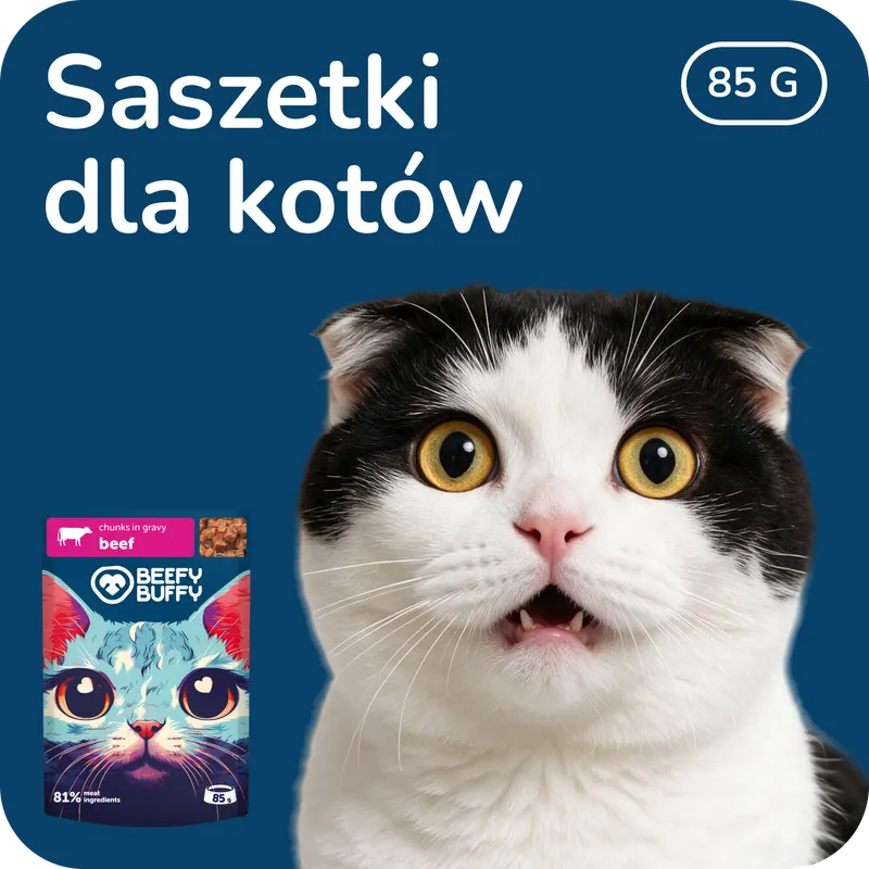 Kawałki w  sosie dla Kota 85 G