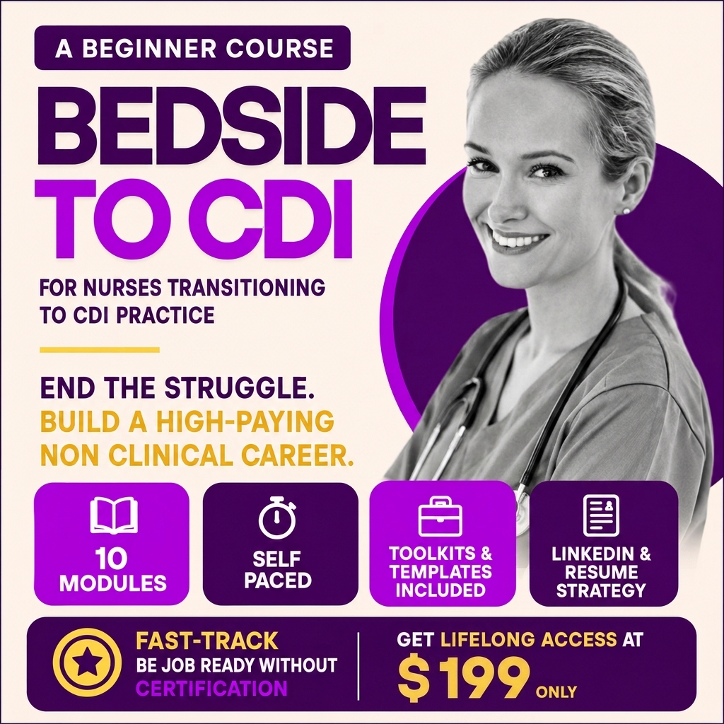 Bedside to CDI for nurses: The Fast-Track Transition Program