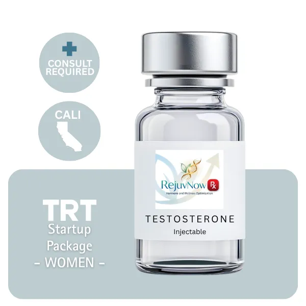 TRT CALI Women's Startup Package (Consult, Labs, Cypionate 200mg/mL 10mL)