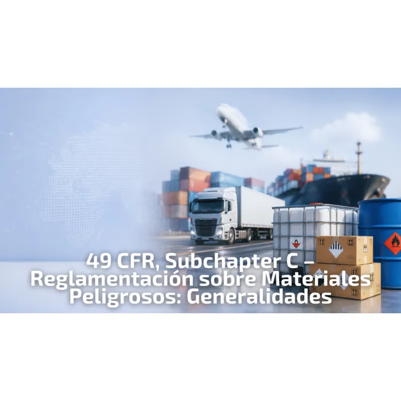 49 CFR, Subcapítulo  C – Reglamentación sobre Materiales Peligrosos: Generalidades