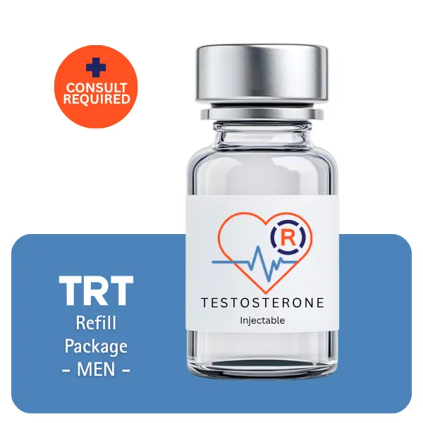 TRT Men's Refill Only Package 60 days (Cypionate 200mg/mL 10mL + Anastrozole 24×1mg)
