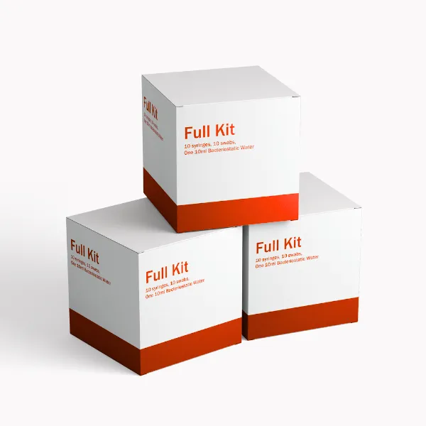 Full Kit (10 syringes, 10 swabs, One 10ml Bacteriostatic Water)