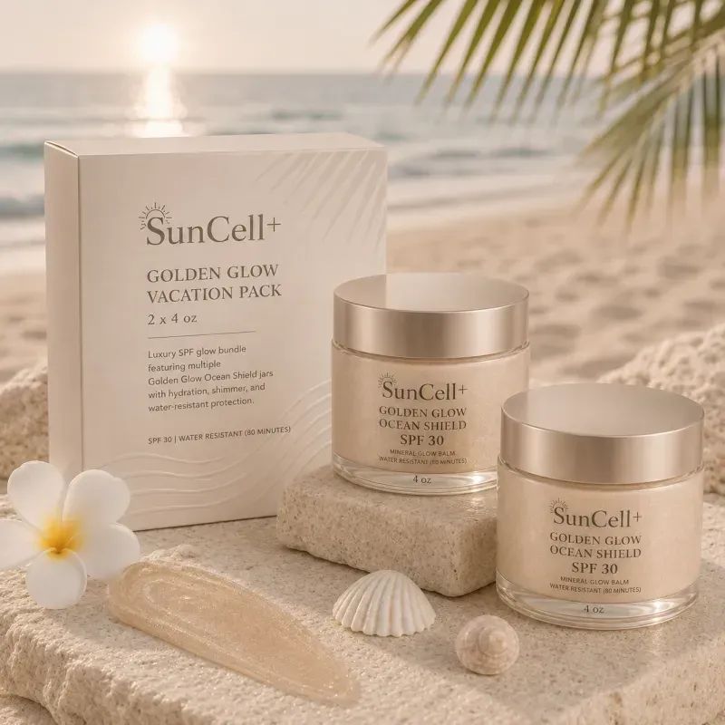 SunCell+ Golden Glow Vacation Pack - 2 x 4 oz