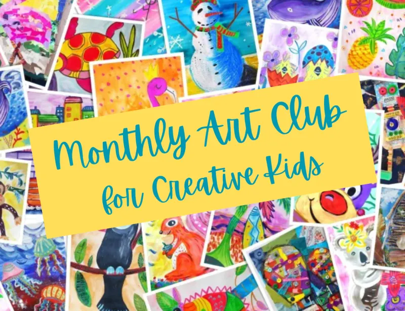 Monthly Online Art Club for Creative Kids