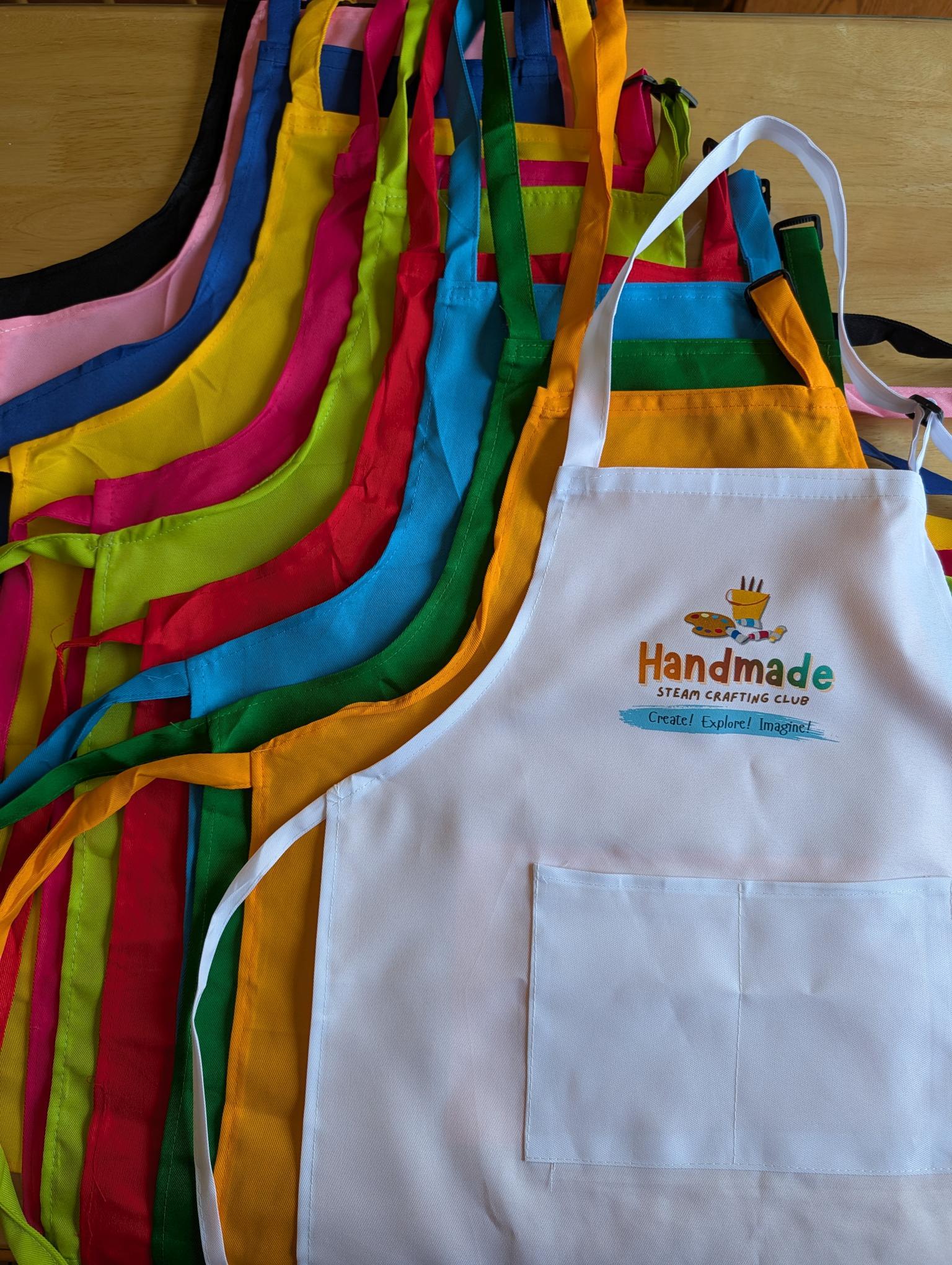 Handmade STEAM Crafting Club Apron