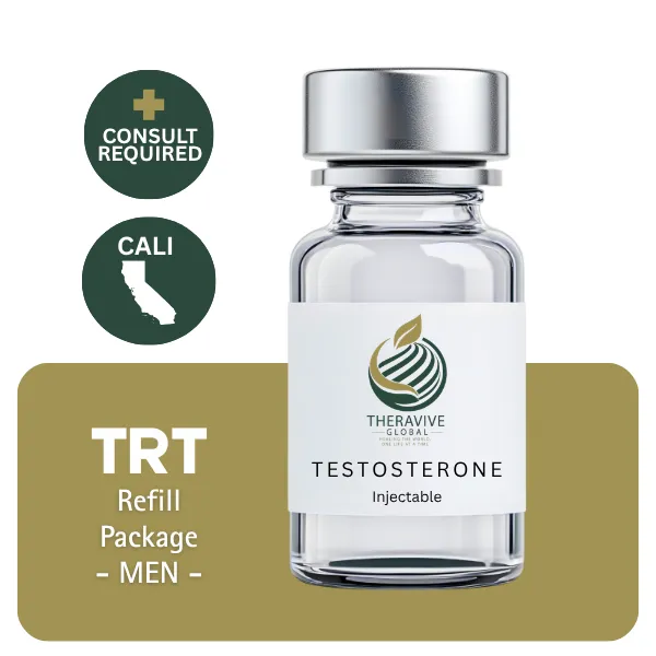 TRT CALI  Men's Refill Package 60 days (Cypionate 200mg/mL 10mL + Anastrozole 24×1mg)