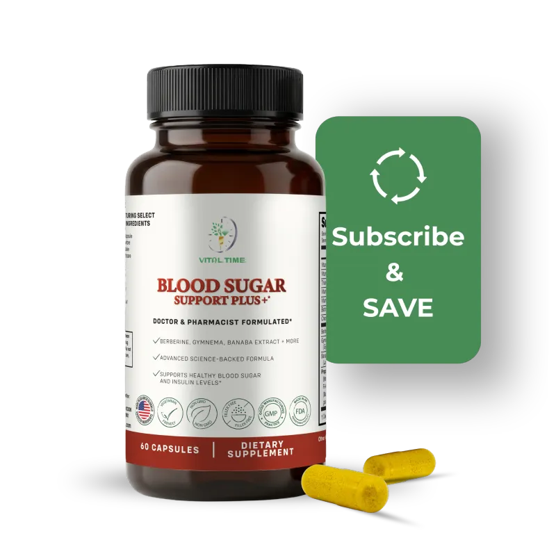 Vital Time Blood Sugar Support Plus+ Monthly Subscription