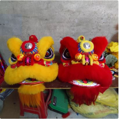 Kids Lion Dance Foam Head Costume – Head Only – Blink Eyes – Chinese Lion Dance Toy for Training, Performance & Cultural Events