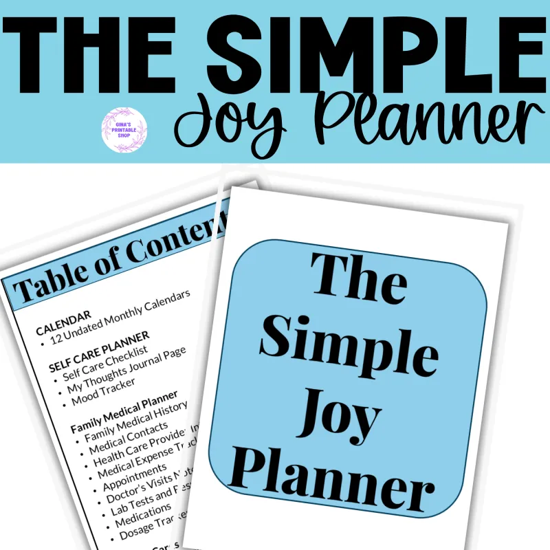 The Simple Joy Planner
