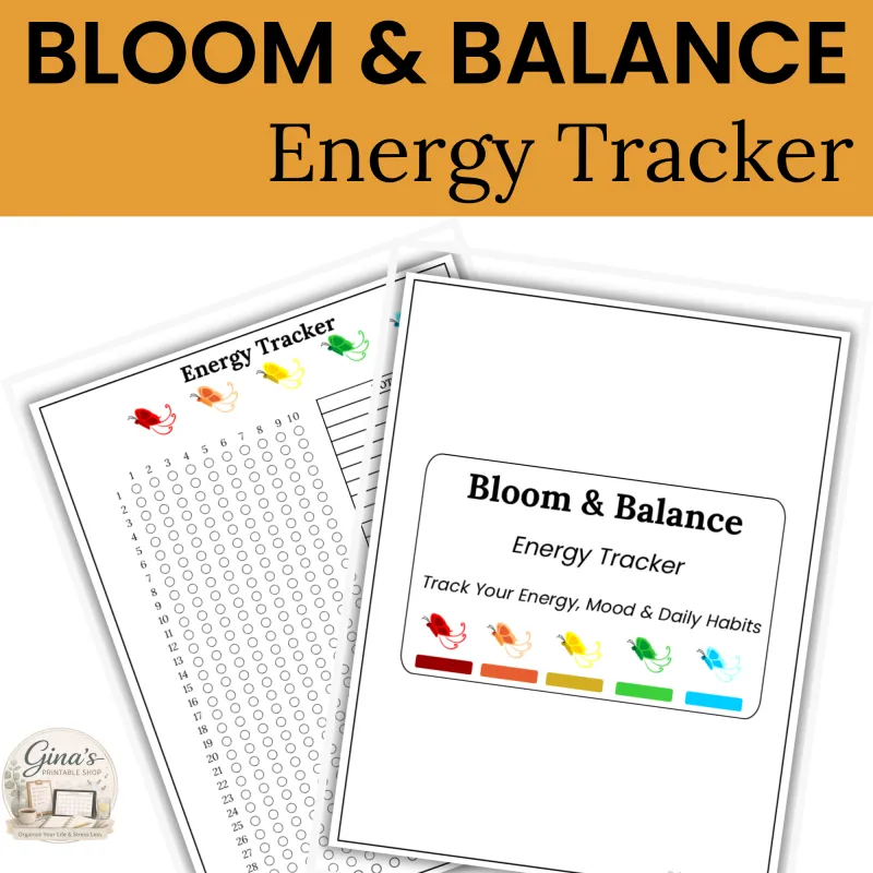 Bloom & Balance Energy Tracker 