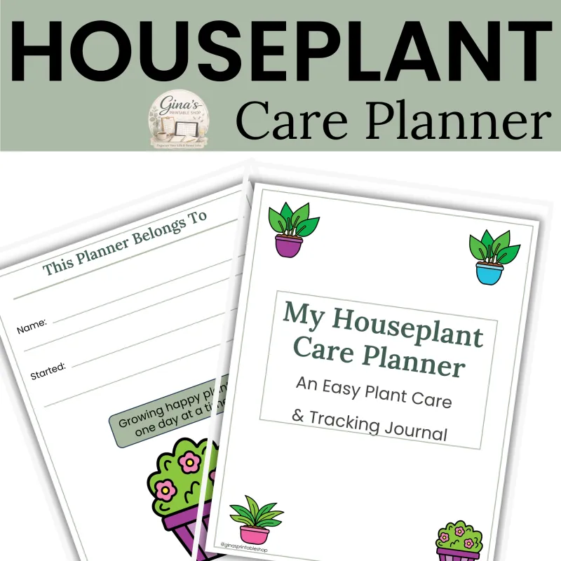 Houseplant Care Planner Printable Plant Care & Tracking Journal