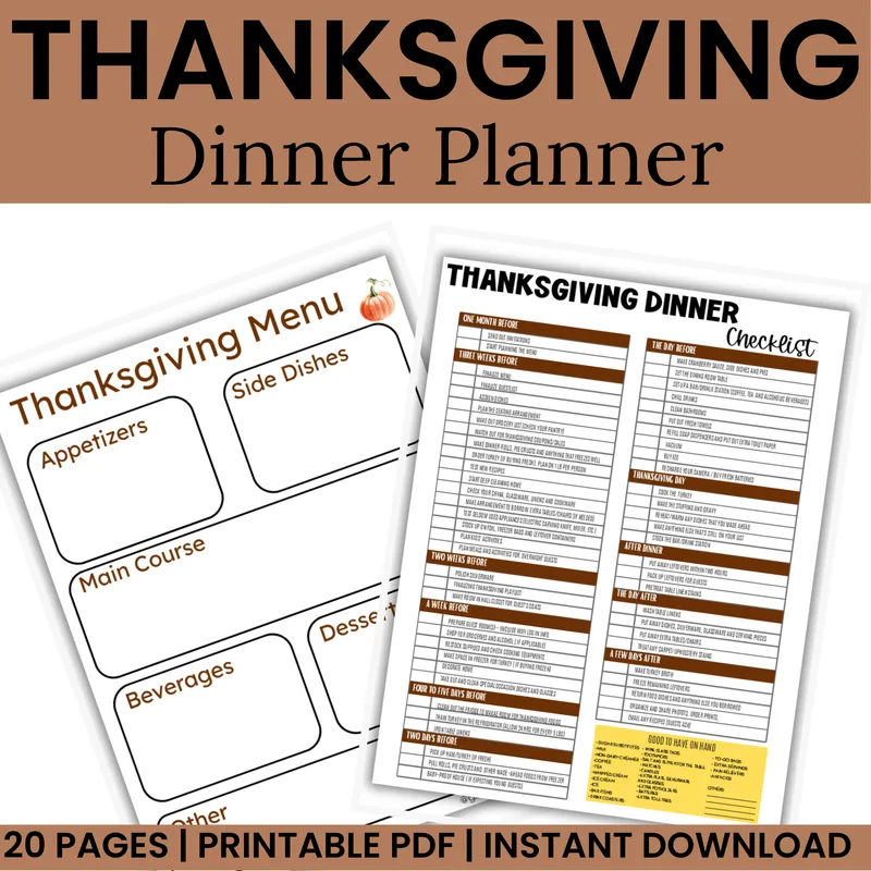 Thanksgiving Dinner Planner
