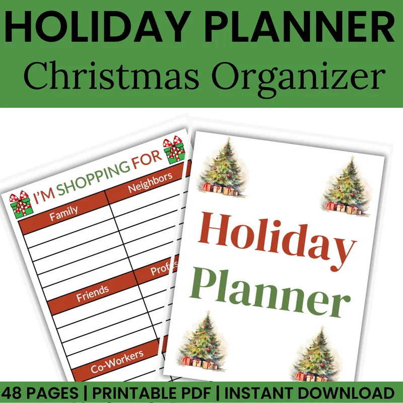 Holiday Planner Printable | Christmas Organizer & Checklists