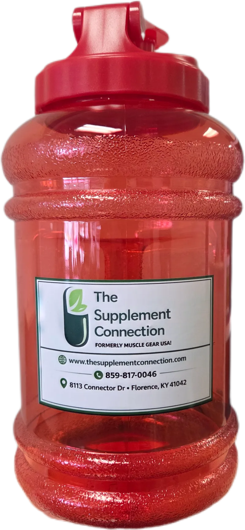 The Supplement Connection Water Bottle Red
