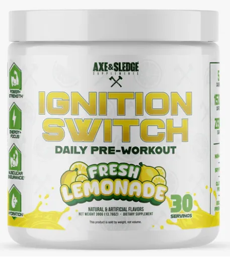 Axe & Sledge Ignition Switch Pre-Workout Fresh Lemonade
