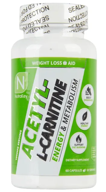 NutraKey Acetyl-L Carnitine 60 Capsules
