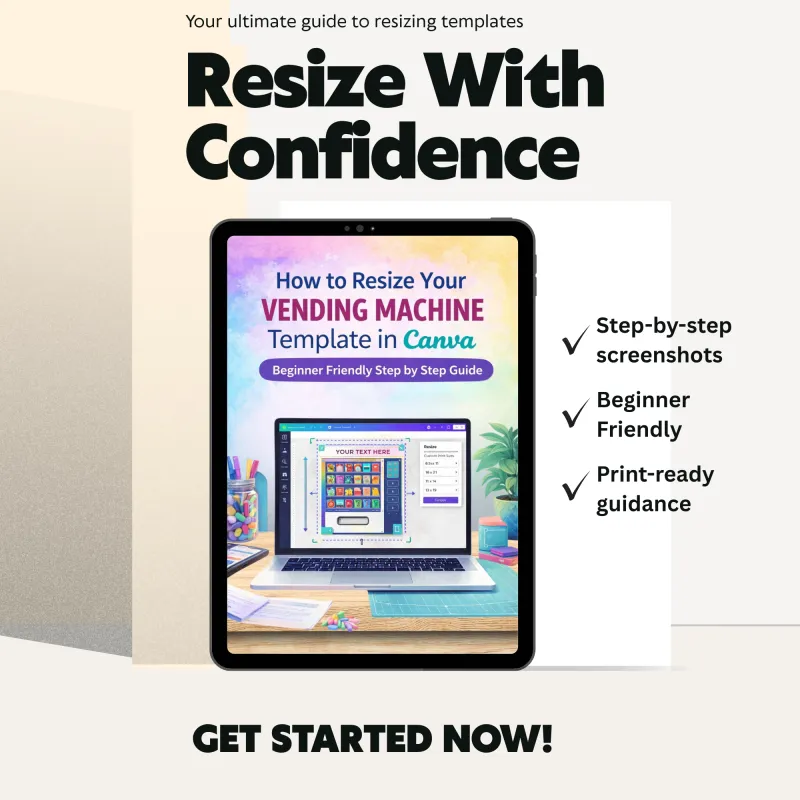 Resize With Confidence: A Beginner’s Canva Guide for Vending Machine Templates