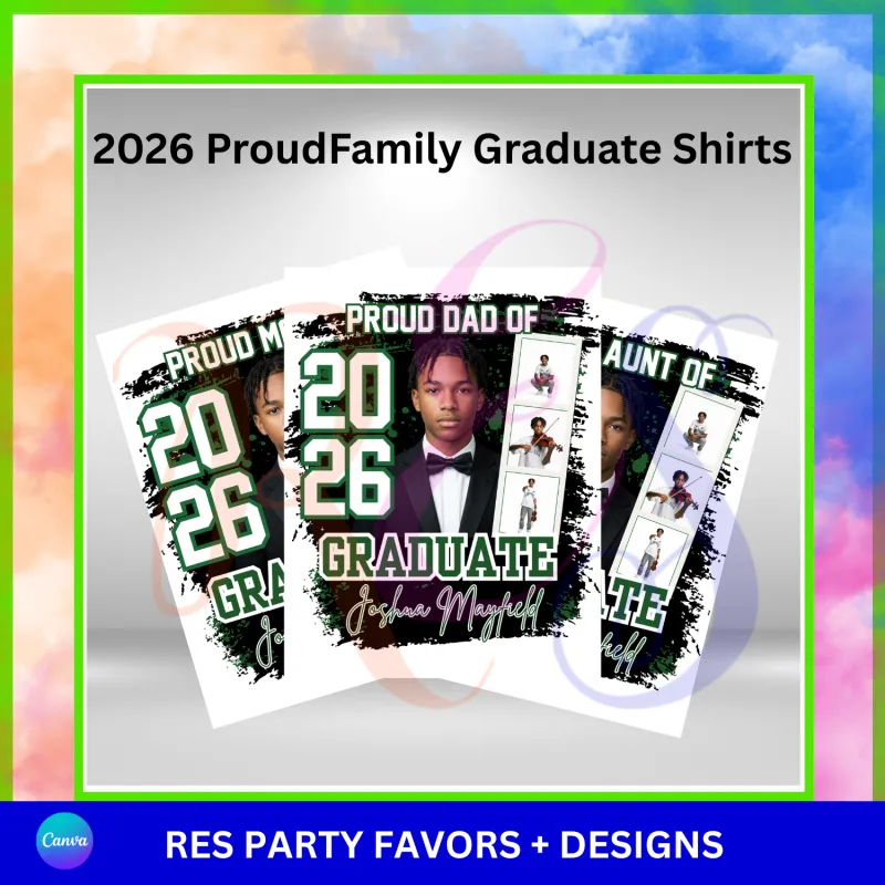 Family Proud Of Graduate Canva Template Bundle