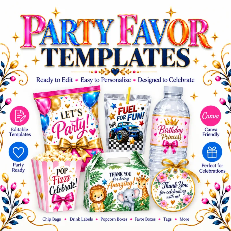 Party Favor Templates