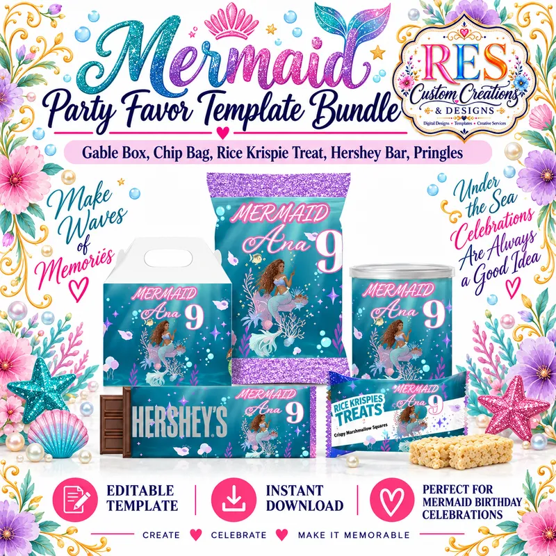 Mermaid Party Favor Bundle