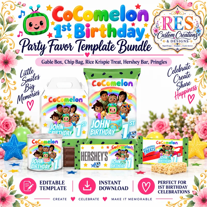 Cocomelon RES Party Favor Bundle