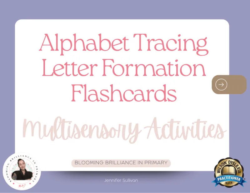 Alphabet Tracing Letter Formation Cards and Activity Ideas