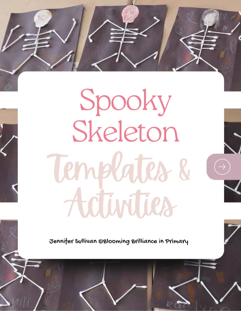 Spooky Skeleton Math Craftivity