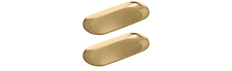 Gold candle plate