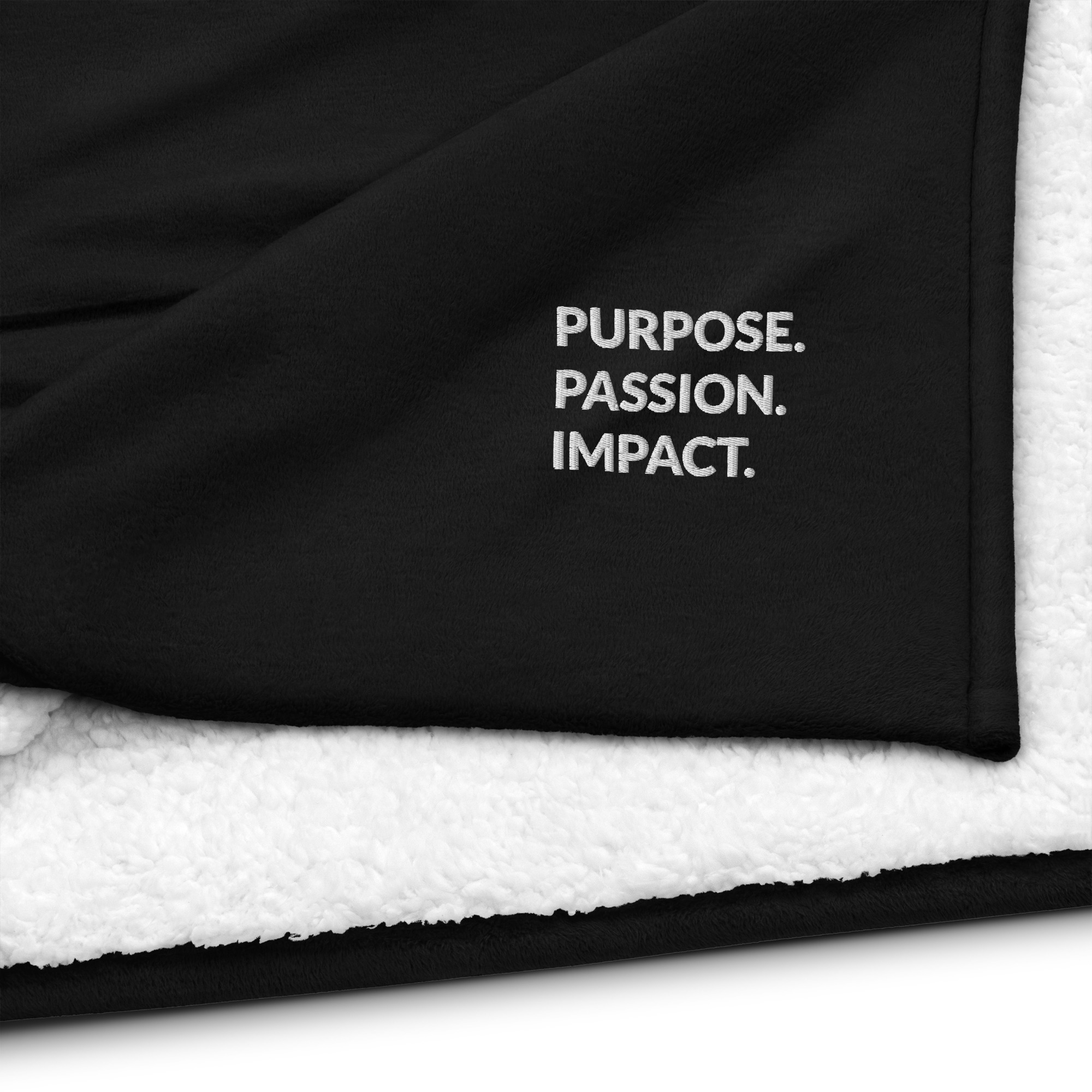 HFTT Sherpa Throw Blanket (50"×60") | Purpose. Passion. Impact.