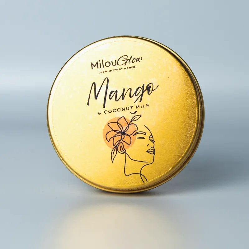 MilouGlow Mango Candle – Sweet Tropical Coconut Home Fragrance