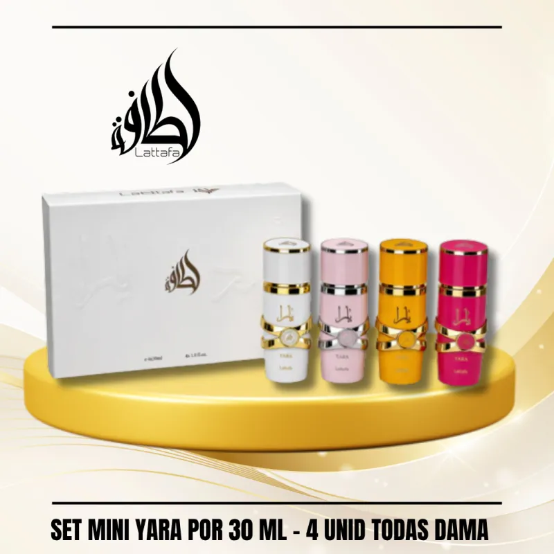 SET MINI YARA POR 30 ML - 4 UNID TODAS DAMA