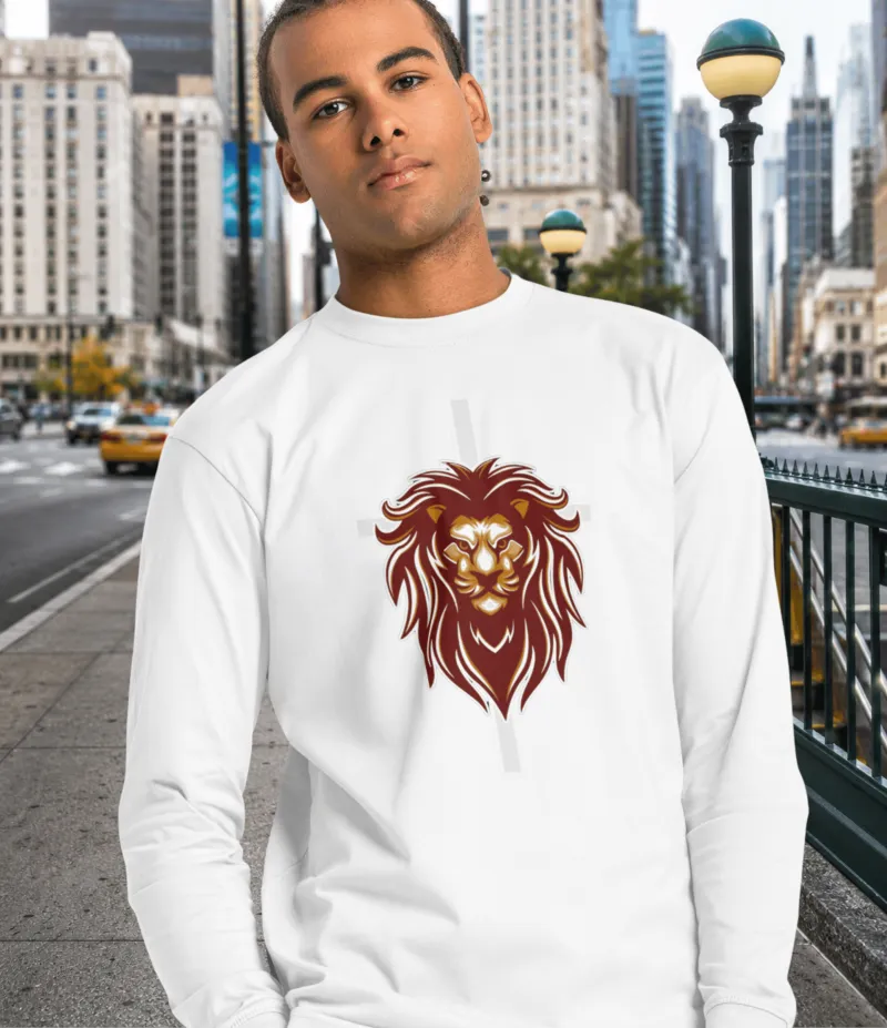 Lion of Judah Heavyweight Long Sleeve T-Shirt