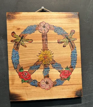 NATURES PEACE SIGN - 8x9 