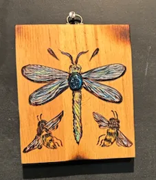 Dragonfly w/ Crystal - 5x6 