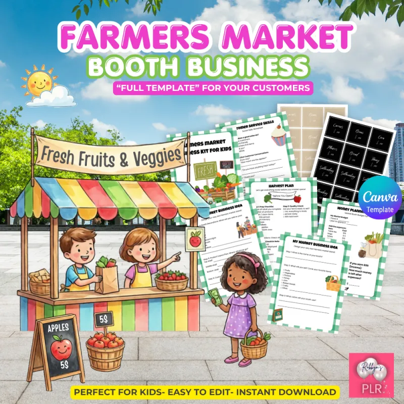 PLR Farmers Market Business Kit